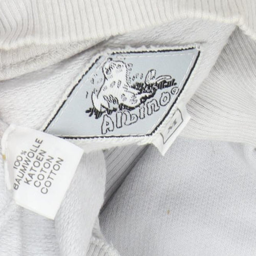 Albino Unisex White Medium Sweatshirt