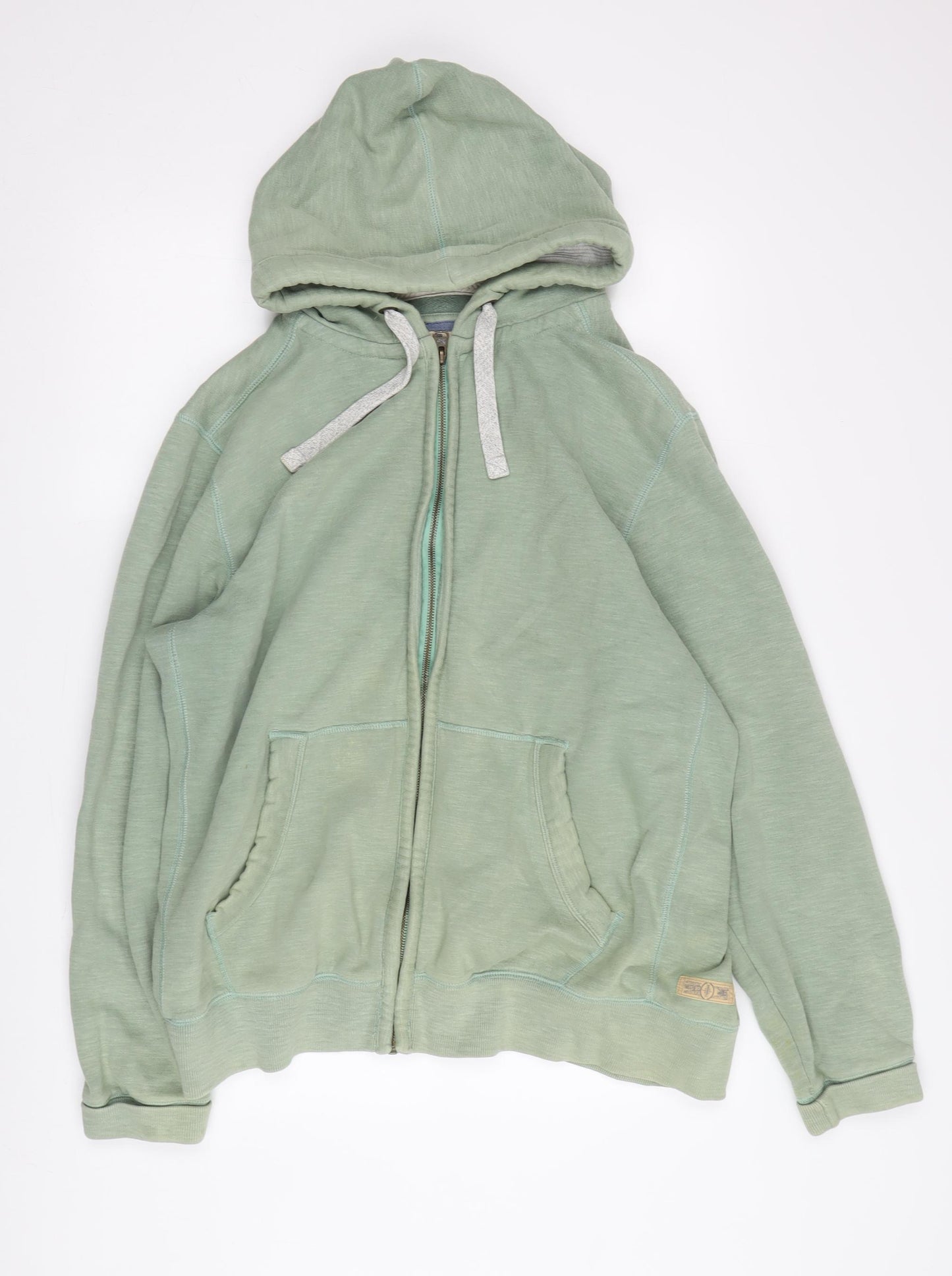 Marks and Spencer Men's Green XL Full Zip Hoodie