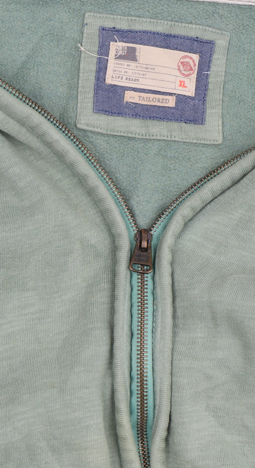 Marks and Spencer Men's Green XL Full Zip Hoodie