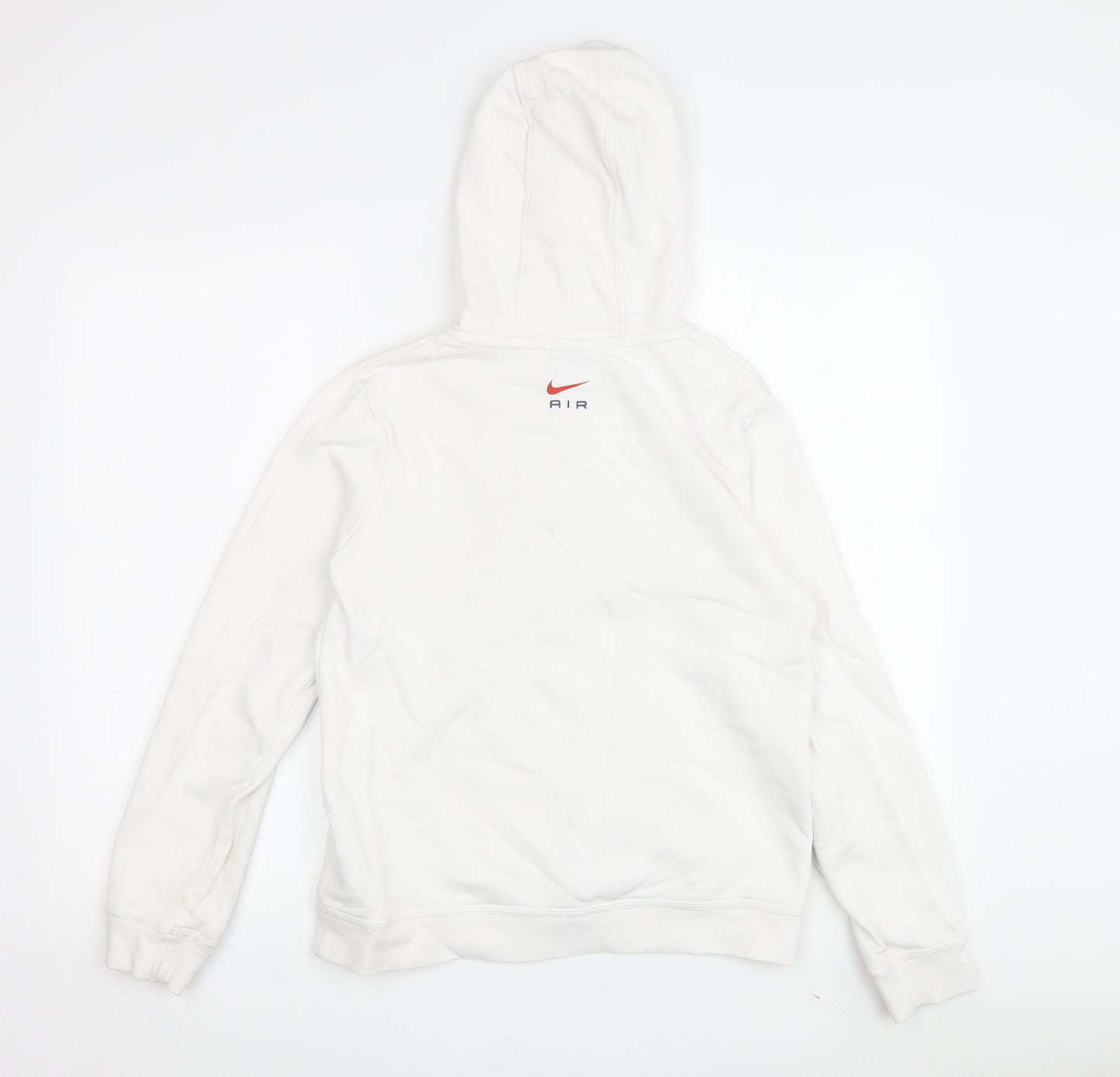 Nike Boys White Hoodie, 11-12 Years, Logo Pullover