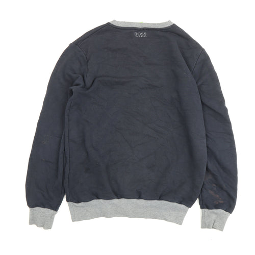 Hugo Boss Men's Grey Pullover Medium Sweatshirt