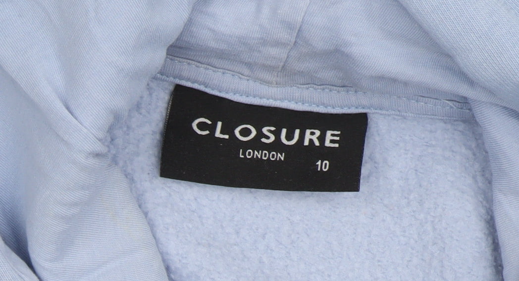 Closure London Women's Blue Pullover Hoodie Size 10