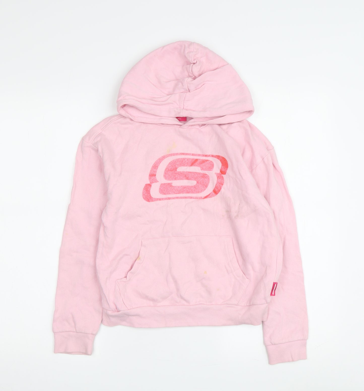 Skechers Girls Pink Pullover Hoodie - 10-11 Years