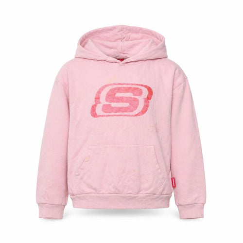 Skechers Girls Pink Pullover Hoodie - 10-11 Years