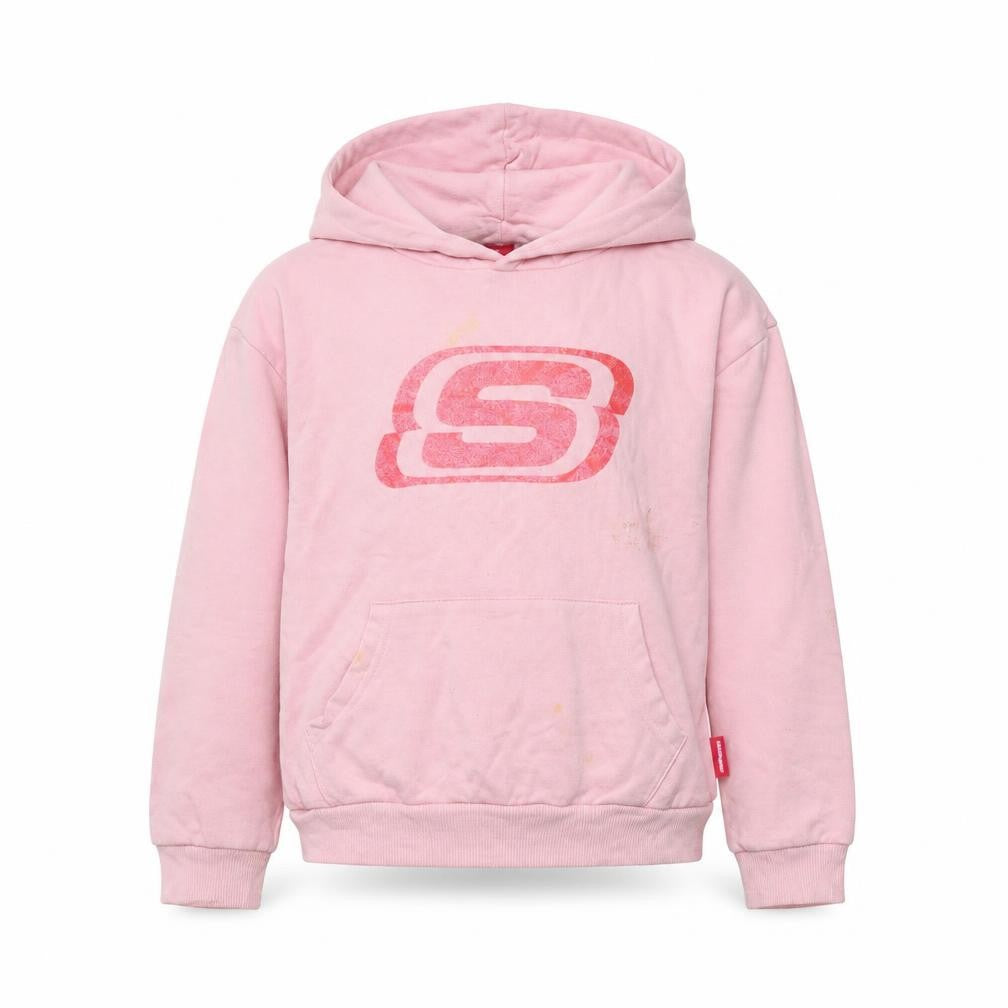 Skechers Girls Pink Pullover Hoodie - 10-11 Years