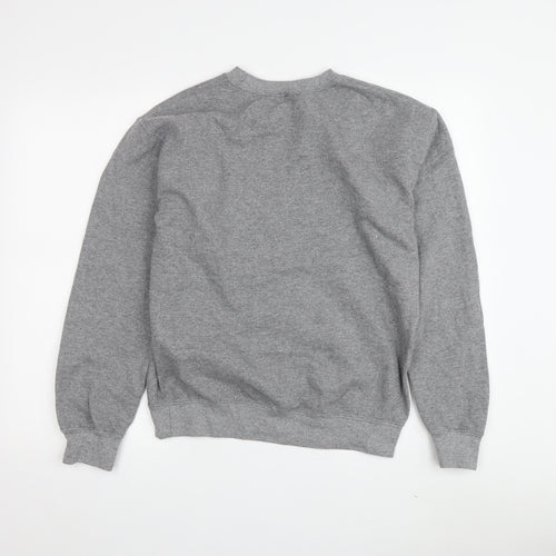Topshop Grey Cotton Women's Sweatshirt Small S