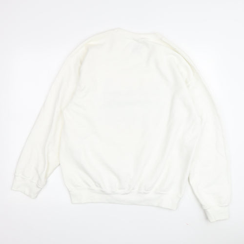 Daisy Street Women's White Pullover Sweatshirt S