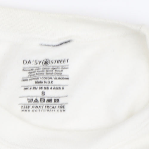 Daisy Street Women's White Pullover Sweatshirt S