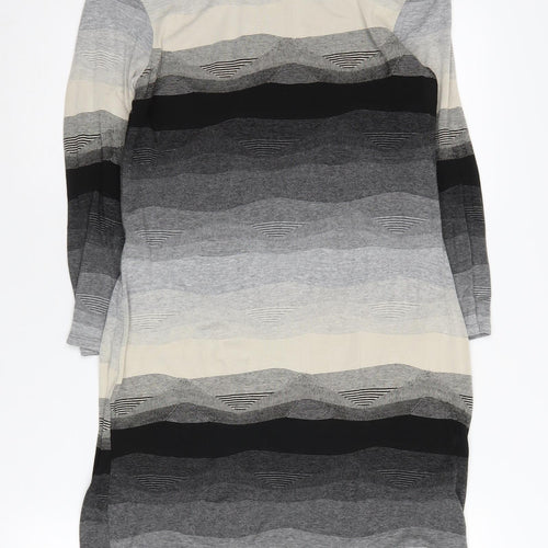 Phase Eight Women's Grey Striped Tunic Jumper Size 12