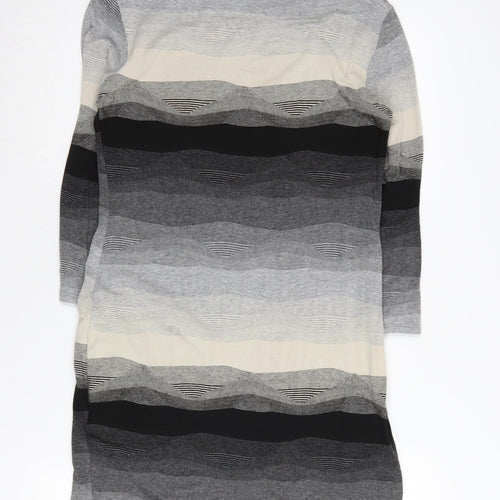Phase Eight Women's Grey Striped Tunic Jumper Size 12