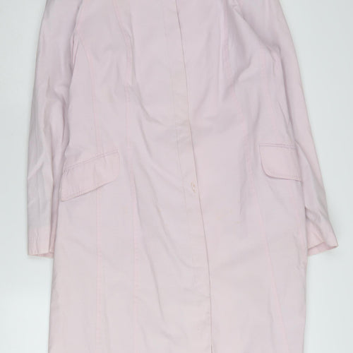 Platinum Women's Pink Mid-Length Overcoat Size 16
