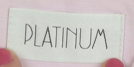 Platinum Women's Pink Mid-Length Overcoat Size 16