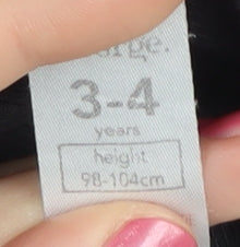 Disney 101 Dalmatians Girls Black Pyjama Set 3-4 Years