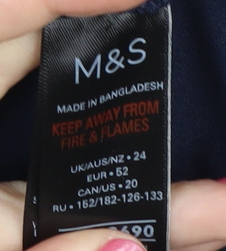 Marks and Spencer Women's Blue Gym Leggings Size 24