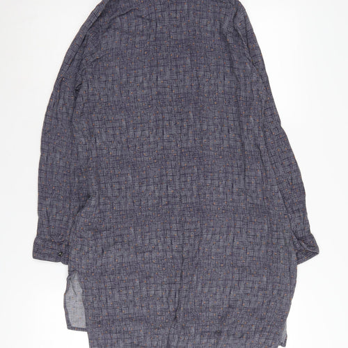 White Stuff Women's Blue Button-Up Shirt Size 14