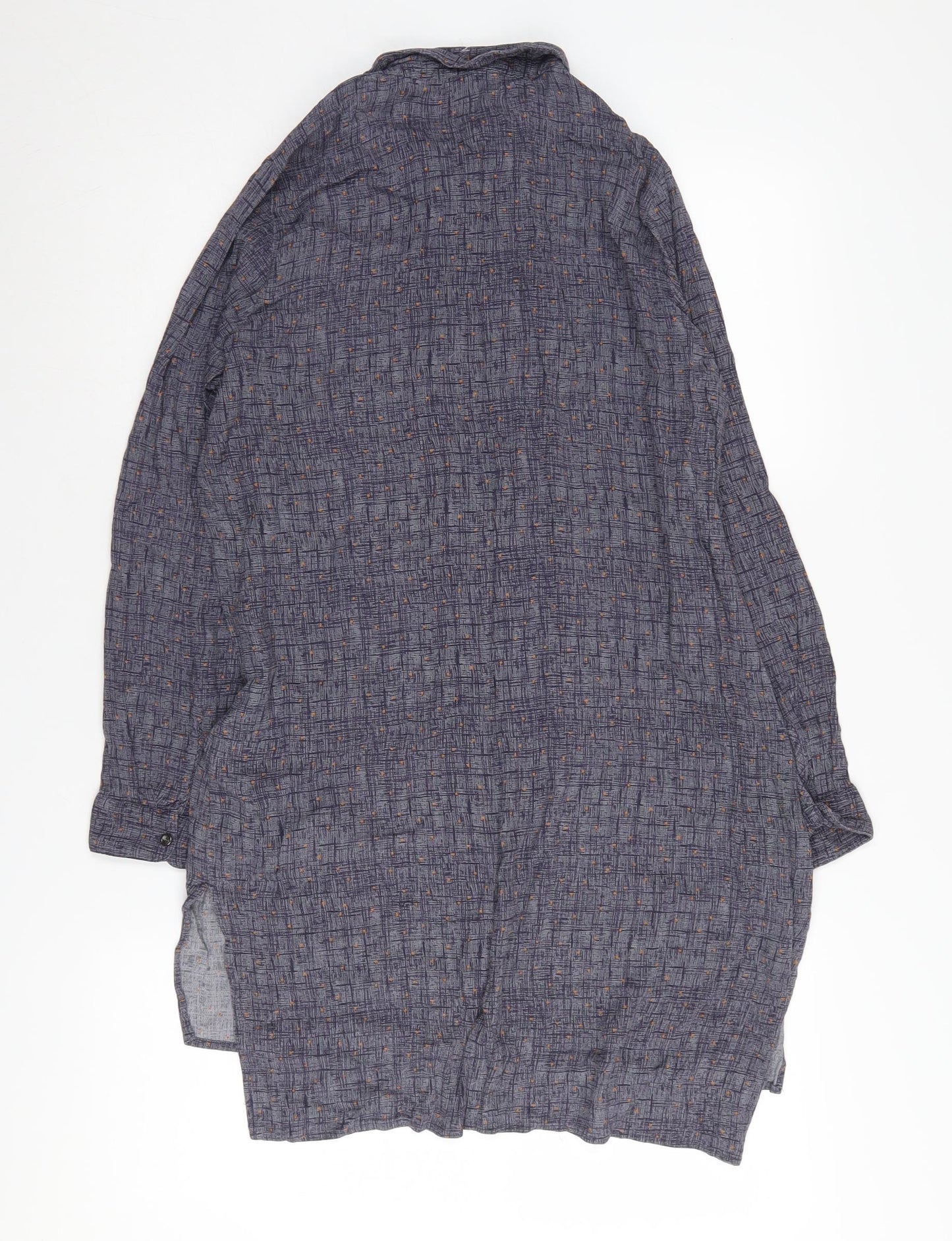 White Stuff Women's Blue Button-Up Shirt Size 14