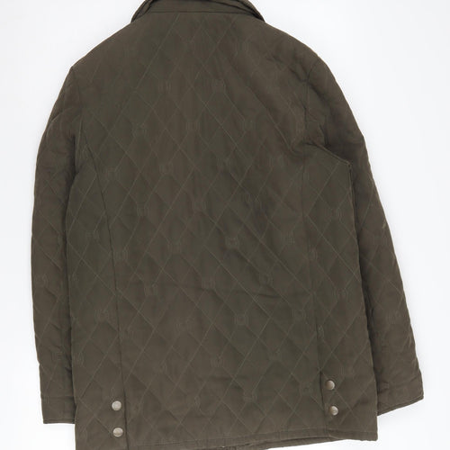 KLASSIK Women's Brown Quilted Jacket Size 12 Regular Fit