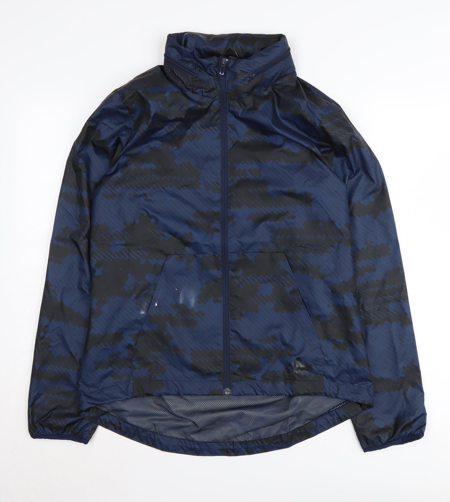Adidas Women's Blue Windbreaker Jacket Size S