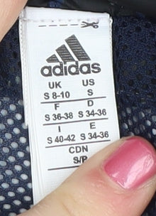Adidas Women's Blue Windbreaker Jacket Size S