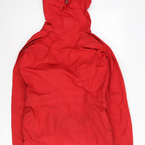 Rab Women's Red Hooded Rain Coat Jacket Size 12