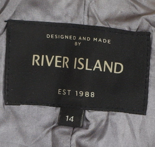 River Island Women's Yellow Trench Coat Size 14