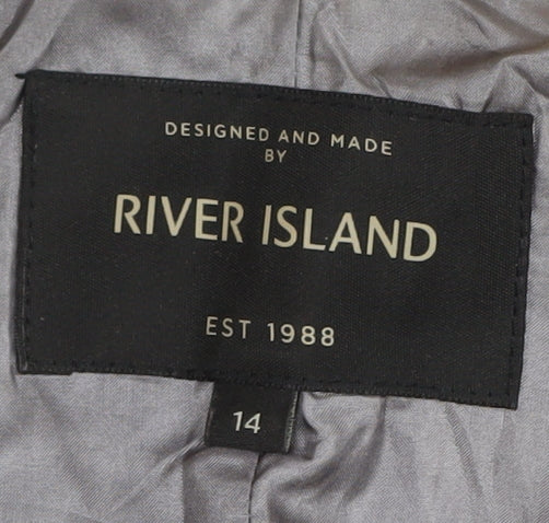 River Island Women's Yellow Trench Coat Size 14