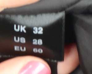 Simply Be Women's Black Fur Trim Parka Jacket Size 32