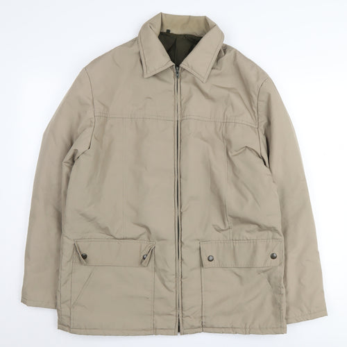 St Michael Men's Beige Casual Jacket, Size M, Vintage