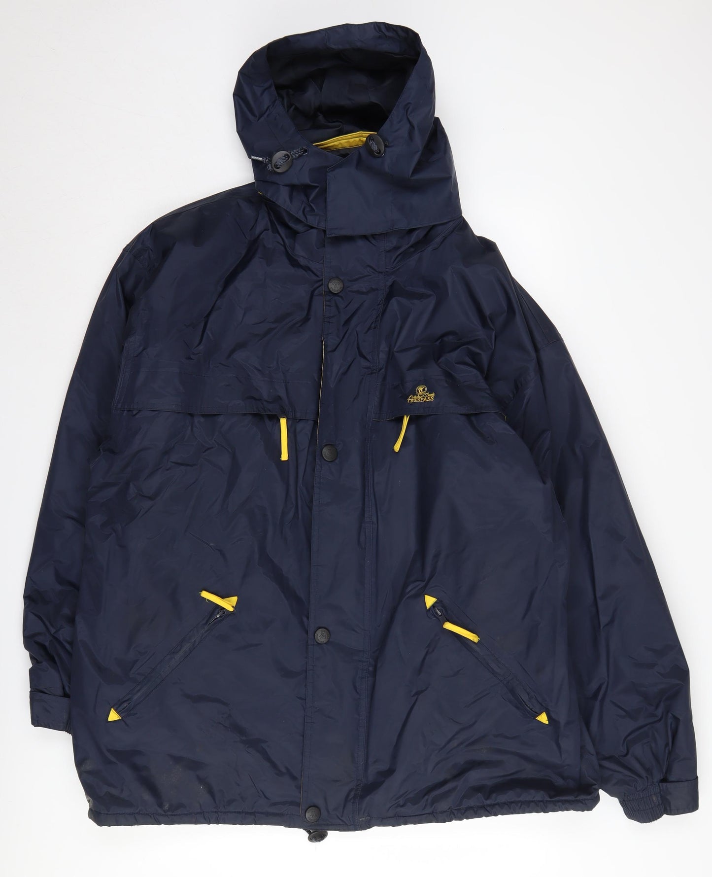 Trespass Men's Blue Hooded Rain Coat Jacket L