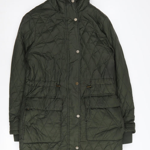 Marks & Spencer Women’s Green Hooded Parka Jacket Size 10
