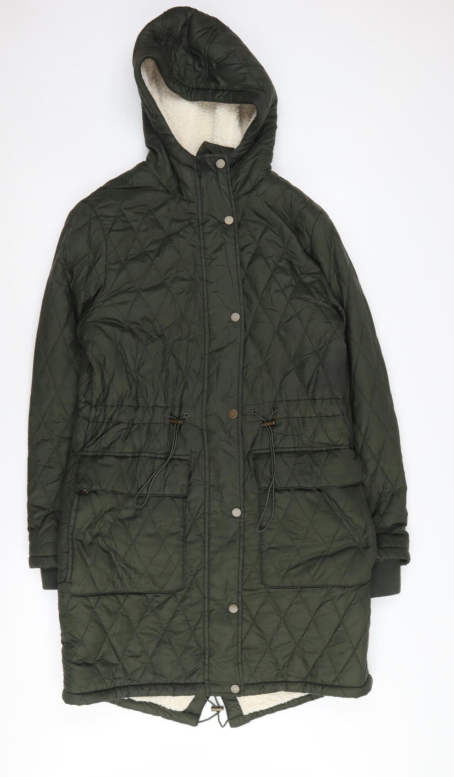 Marks & Spencer Women’s Green Hooded Parka Jacket Size 10