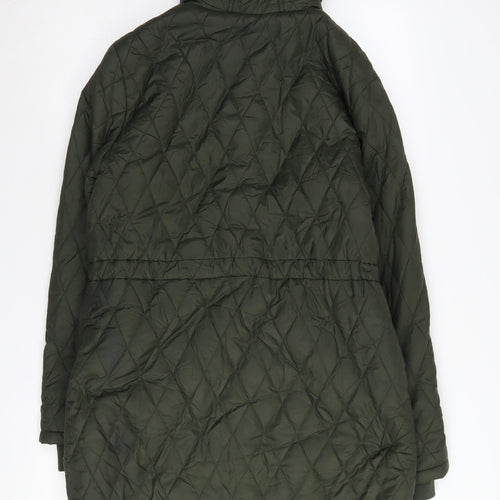 Marks & Spencer Women’s Green Hooded Parka Jacket Size 10