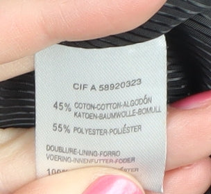 Laura Clement Women's Black Trench Coat, Size 12