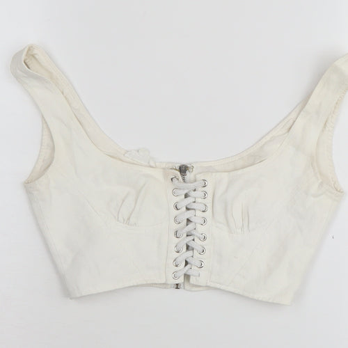 Mistress Rocks Women's White Cropped Top XS