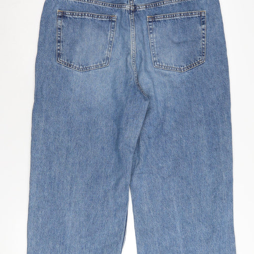 UNIQLO Men's Blue Cropped Jeans Size 32 Regular Fit