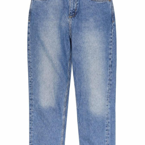 H&M Women’s Blue Mom Jeans, Size 26/32, Relaxed Fit