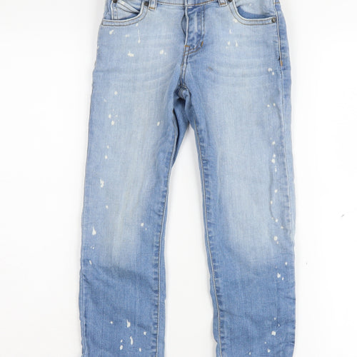 Guess Boys Blue Straight Jeans, Size 10 Years, Light Wash