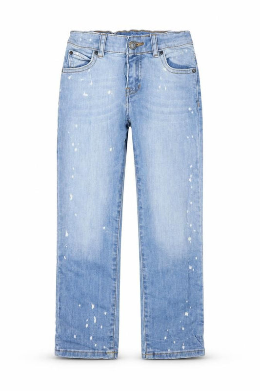 Guess Boys Blue Straight Jeans, Size 10 Years, Light Wash