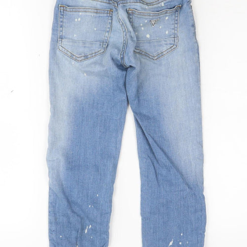 Guess Boys Blue Straight Jeans, Size 10 Years, Light Wash
