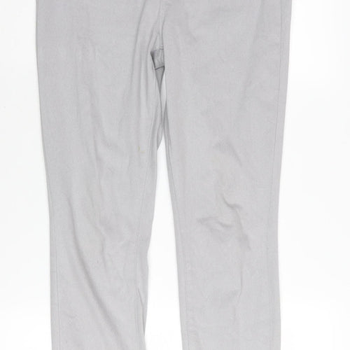 Uniqlo Womens Grey Straight Jeans Size L Pockets