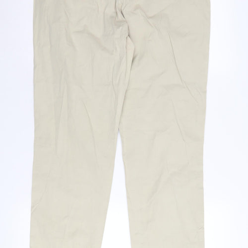 s.Oliver Women's Beige Chino Trousers Size 14