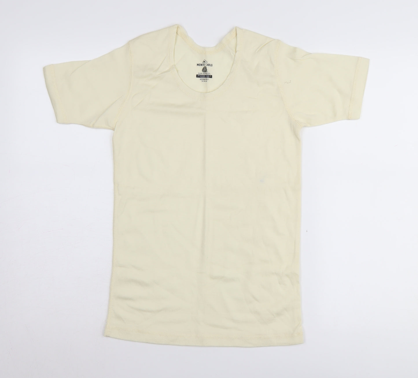 Monte Carlo Women's Ivory Wool T-Shirt Size 6
