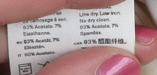 Arket Ivory Women's Blouse, Size 12, Bow Neck Elegance