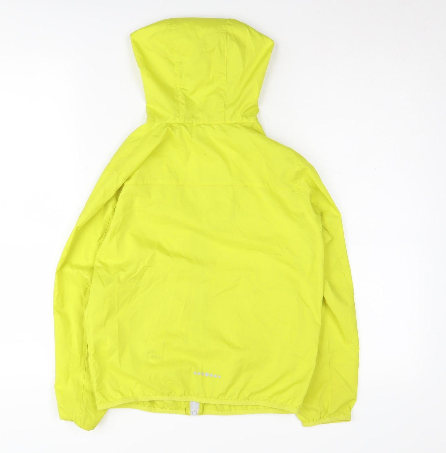 Uniqlo Boys Yellow Windbreaker Jacket Size 12 Lined Hooded