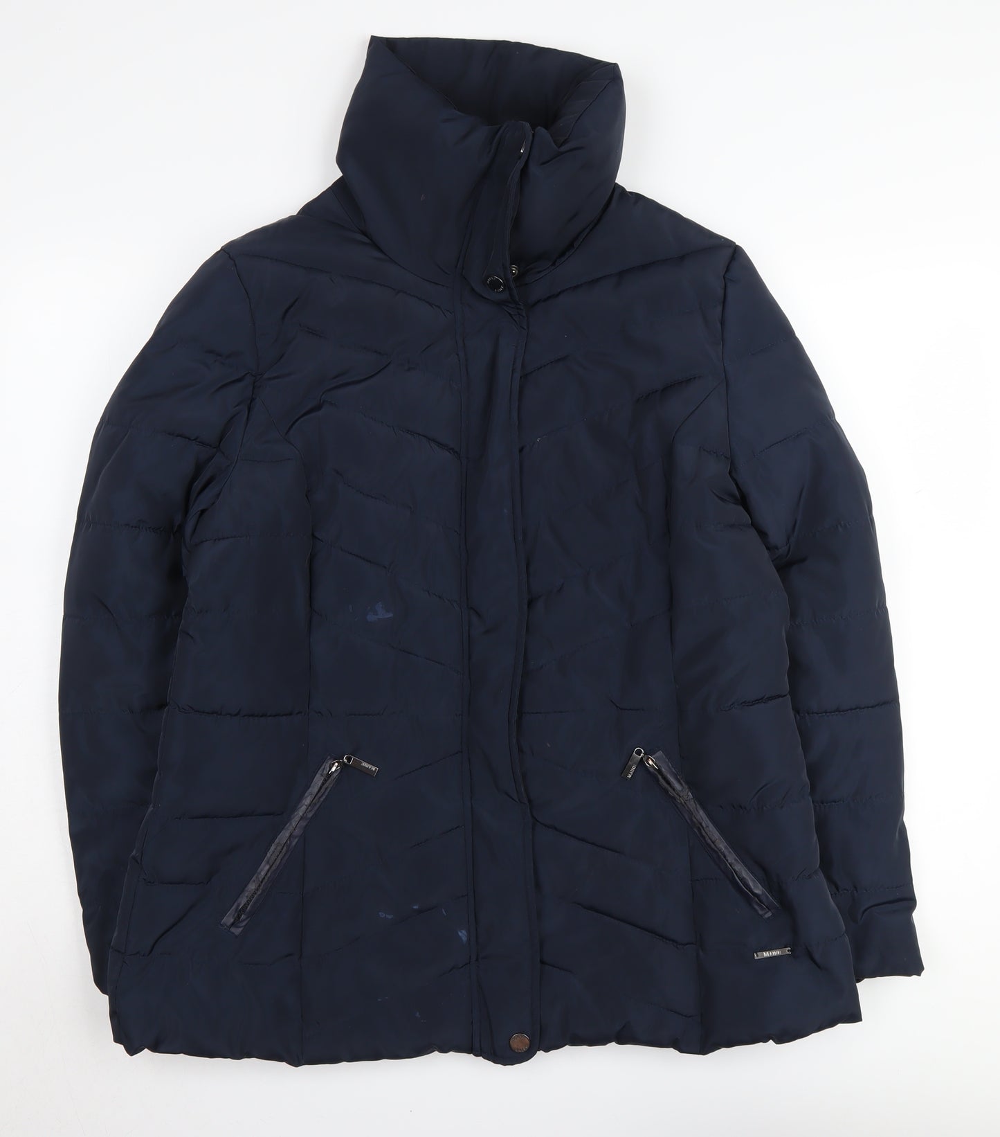 Debenhams Women's Blue Puffer Jacket Size 16