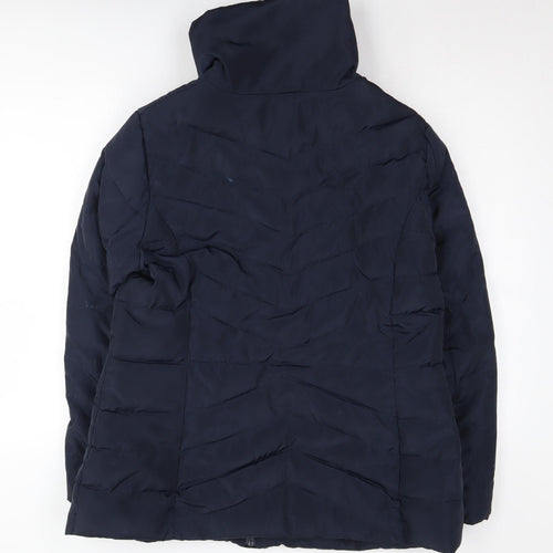 Debenhams Women's Blue Puffer Jacket Size 16