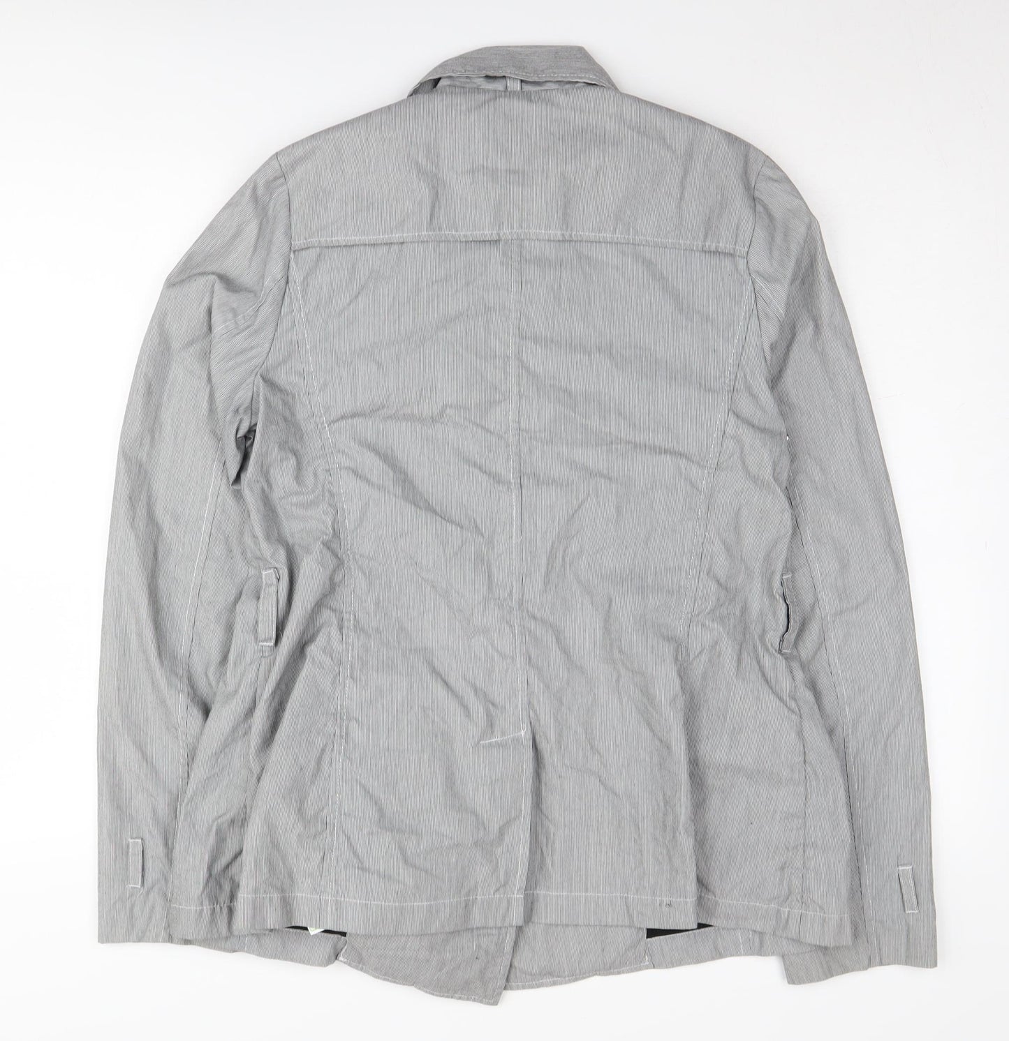 River Island Women's Grey Pea Coat Size 16