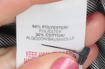 River Island Women's Grey Pea Coat Size 16