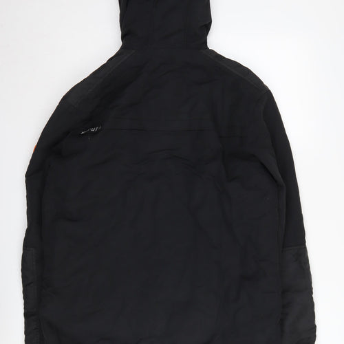 Scruffs Men's Black Nylon Hooded Windbreaker Jacket S