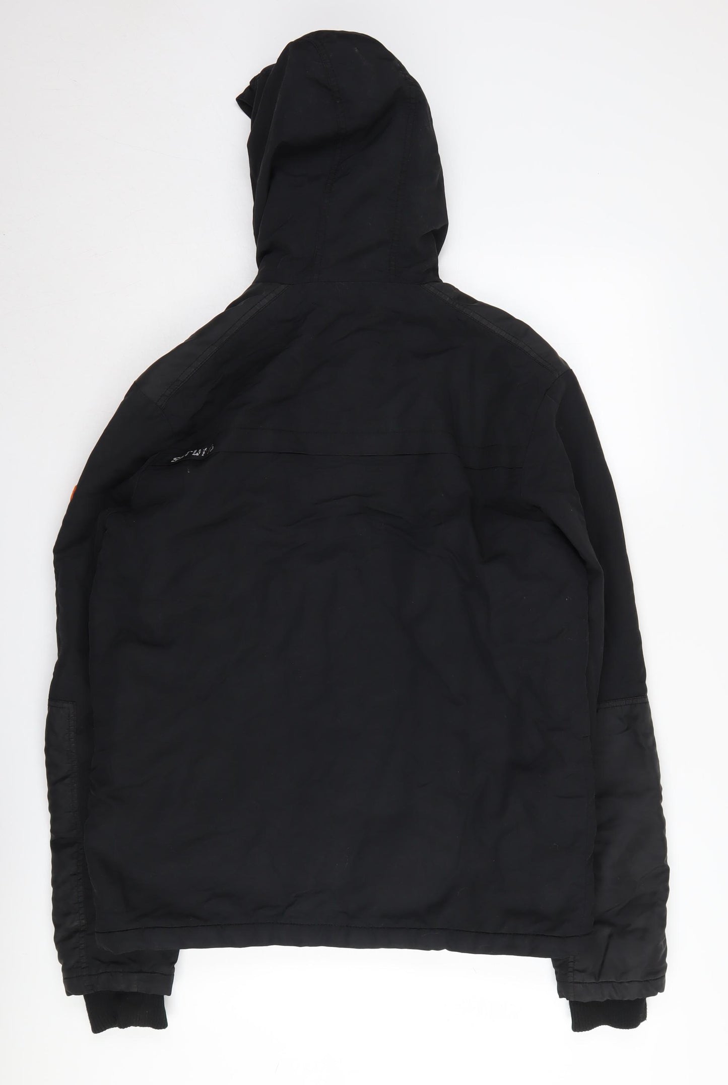 Scruffs Men's Black Nylon Hooded Windbreaker Jacket S